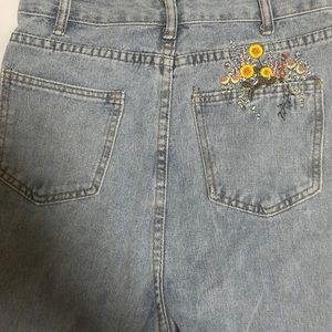 hand embroidered jeans